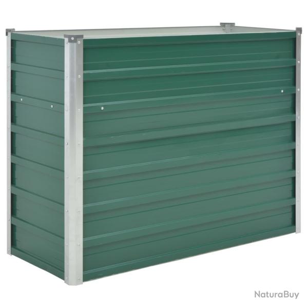 Jardini�re lit sur�lev� plantes fleurs jardin acier galvanis� 100 x 40 x 77 cm vert 02_0001088
