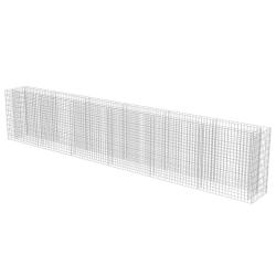 Jardini&egrave;re lit sur&eacute;lev&eacute; plantes fleurs jardin &agrave; gabion acier galvanis&eacute; 540 x 50 x 100 cm 02_0001306