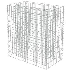 Jardini&egrave;re lit sur&eacute;lev&eacute; plantes fleurs jardin &agrave; gabion acier galvanis&eacute; 90 x 50 x 100 cm 02_0001316