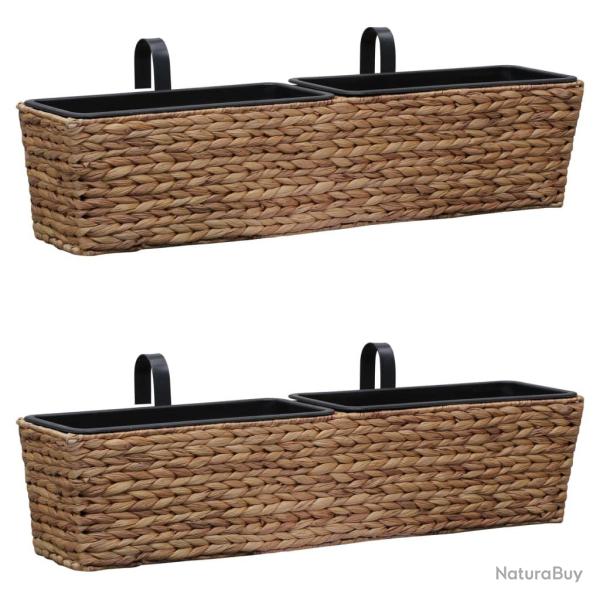 Lot de 2 jardini�res jacinthe d'eau 39 cm marron 02_0000881