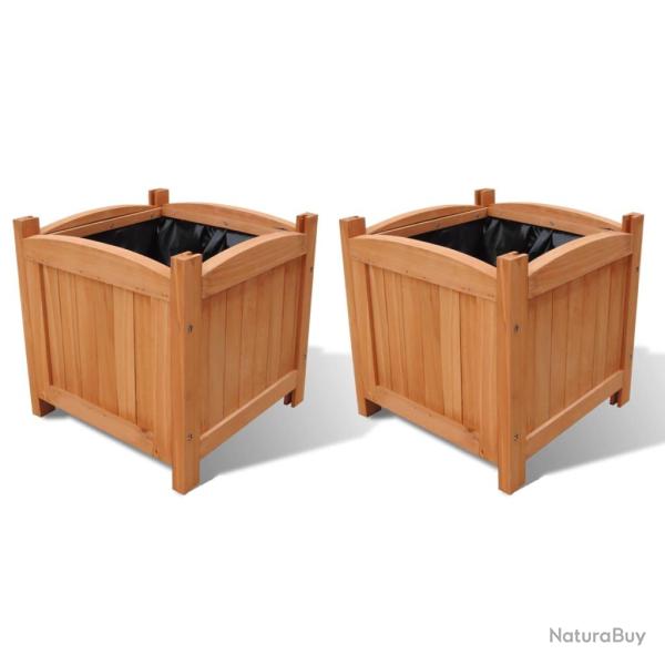 Jardini�re lit sur�lev� plantes fleurs jardin sur�lev�s bois 30 x 30 x 30 cm 02_0001369