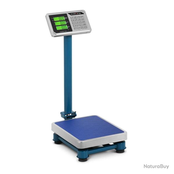 Balance plate-forme professionnelle Industrielle - 100 kg / 20 g - 40 x 30 cm - LCD - Acier inoxyda