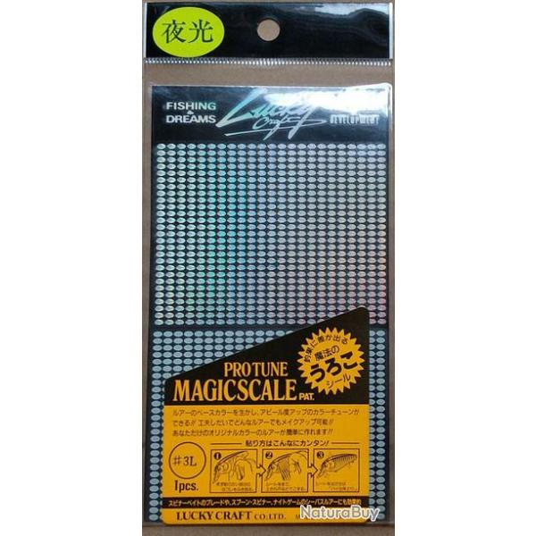 LOT DE 3 FEUILLES AUTO-COLLANTES LUCKY CRAFT 2S HABILLAGE LEURRES OU CUILLERES