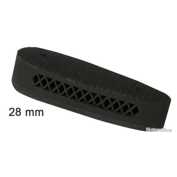 Plaque de couche amortisseur noir 28 mm