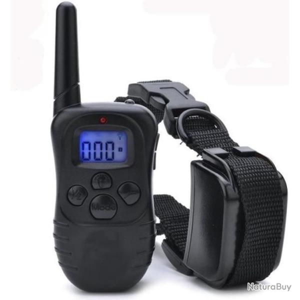 Collier Anti Aboiement Chien Dressage lectrique Etanche + Tlcommande 300 m