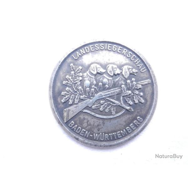 mdaille de table de chasse allemande Landessiegerschau Baden Wrttemberg