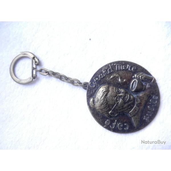 ancien porte cl�s publicitaire vintage caf� Grand'm�re -  jubil�