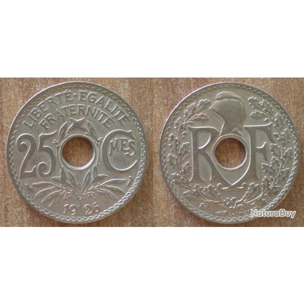 France 25 Centimes 1926 Neuve Piece Lindauer Franc