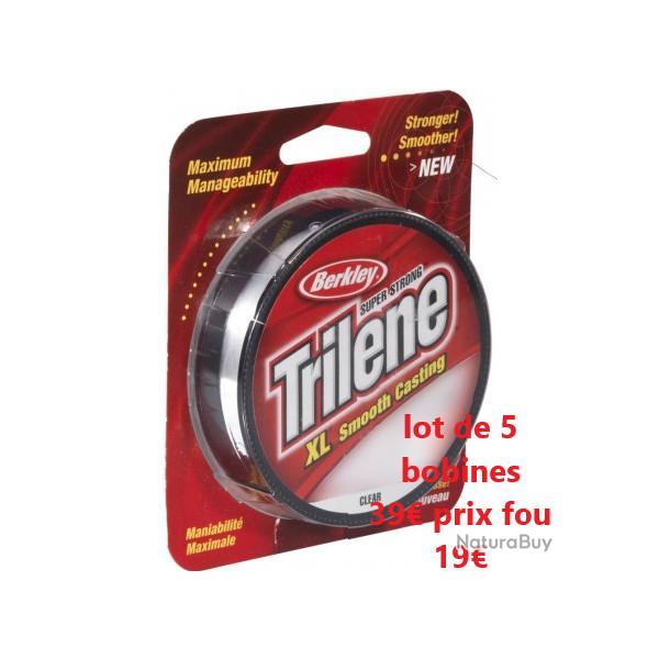 LOT DE 5 BOBINES DE TRILENE SMOOTH CASTING SUPER STRONG � 23 - 100M -  4.1 KG