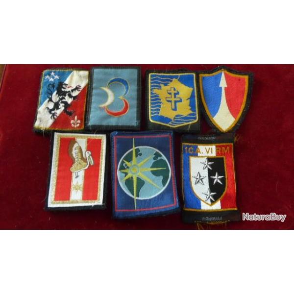 LOT N6 / ECUSSONS ARMEE DE TERRE DIVERS