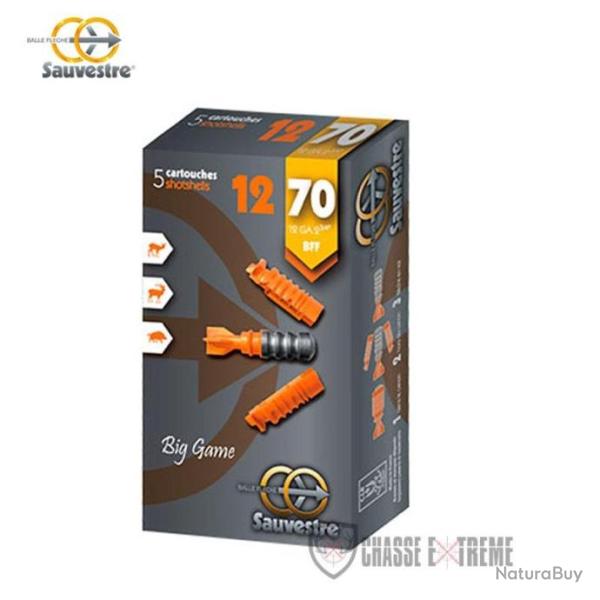 5 Cartouches SAUVESTRE BFF Cal 12/70