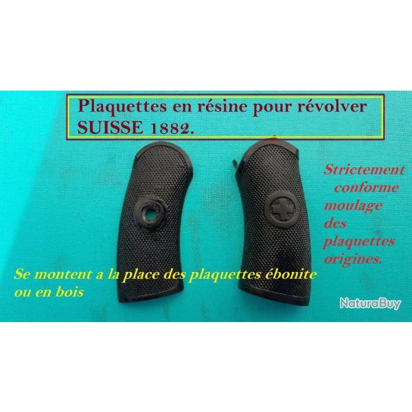 Plaquettes r�volver suisse 1882. Mod�le 1 et 2.