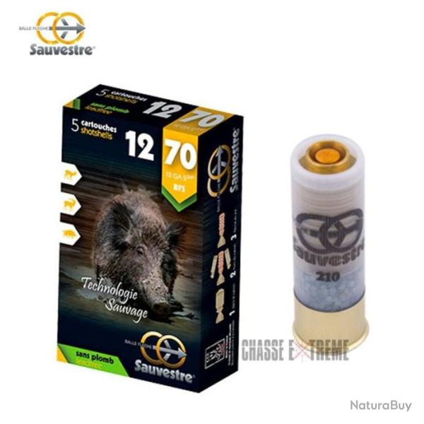 5 Cartouches SAUVESTRE BFS Sans Plomb Cal 12/70
