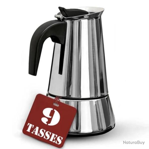 Cafeti�re Italienne 9 Tasses Universelle Outdoor Camping Car Van Camion Maison Gaz Electrique