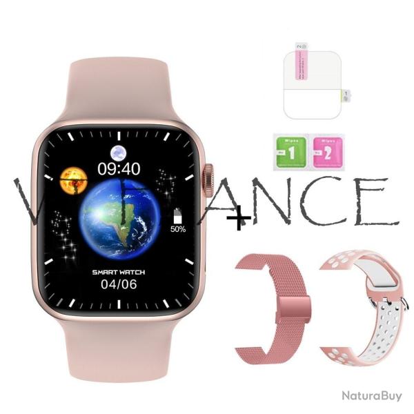 Montre Connectee Watch9 serie Android iOs, Couleur: Rose 3