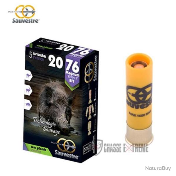 5 Cartouches SAUVESTRE BFS Sans Plomb Cal 20/76