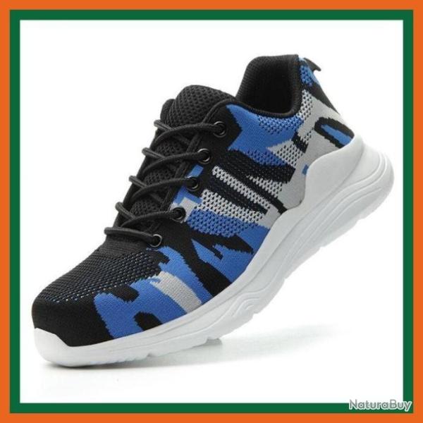 Chaussures de s�curit� - Chaussures tactique - Camouflage bleu - Livraison gratuite et rapide