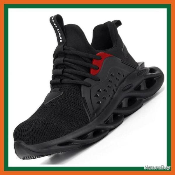 Chaussures de s�curit� - Chaussures tactique - Noir et rouge - Livraison gratuite et rapide