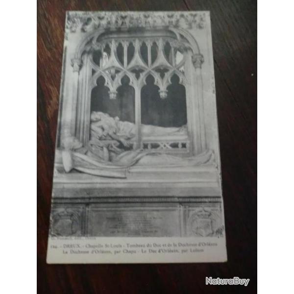 CP  Dpt  28  DREUX  CHAPELLE ST LOUIS  TOMBEAU DU DUC ET DE LA DUCHESSE D ORLEANS