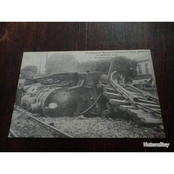 CP  dpt 27  deraillement de l express de cherbourg en gare