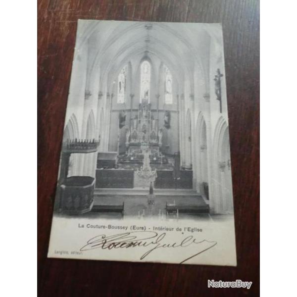 CP  dpt 27  la couture boussey