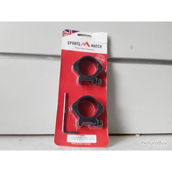 COLLIERS  SPORTS MATCH DIAM 30MM POUR RAIL 21MM GARANTIE A VIE!