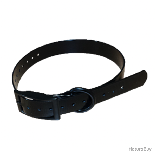 SANGLE POUR COLLIER �LECTRONIQUE 2mm - 650 X 19 mm HB DOG NOIR