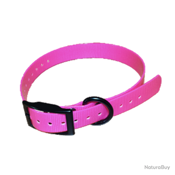 SANGLE POUR COLLIER �LECTRONIQUE 2mm - 650 X 19 mm HB DOG ROSE