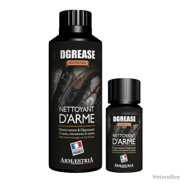 NETTOYANT D�SINCRUSTANT D�GRAISSANT POUR CROSSES, M�CANISMES ET CANONS - DGREASE 50 ML - ARMAESTRIA