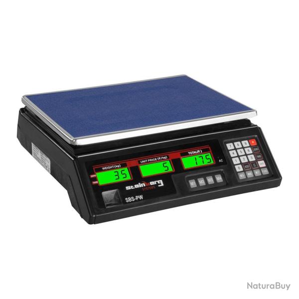 Balance poids-prix - 35 kg / 2 g - noire - LCD 14_0000660