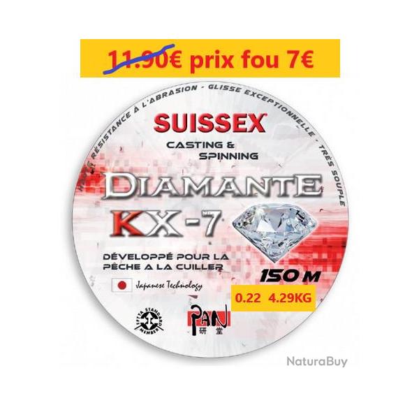 BOBINE DE FIL Nylon PAN KX-7 DIAMANTE SPECIAL CUILLERE  � 22  -  150M  -  4.29 KG