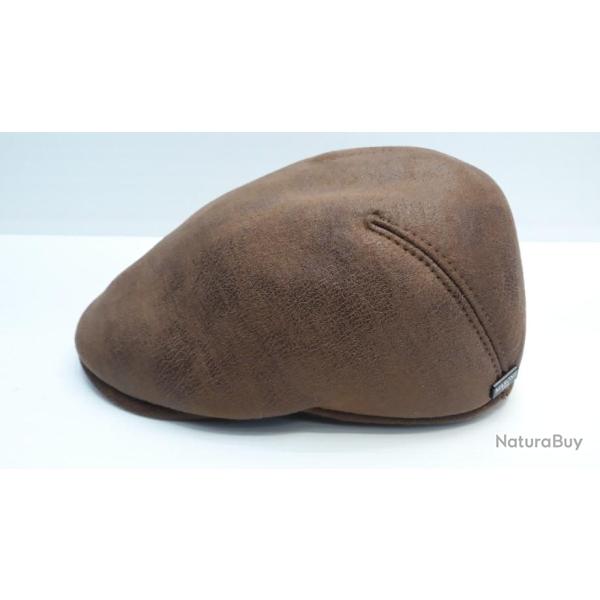 CASQUETTE "MARONE" EN SU�DINE MARRON T57