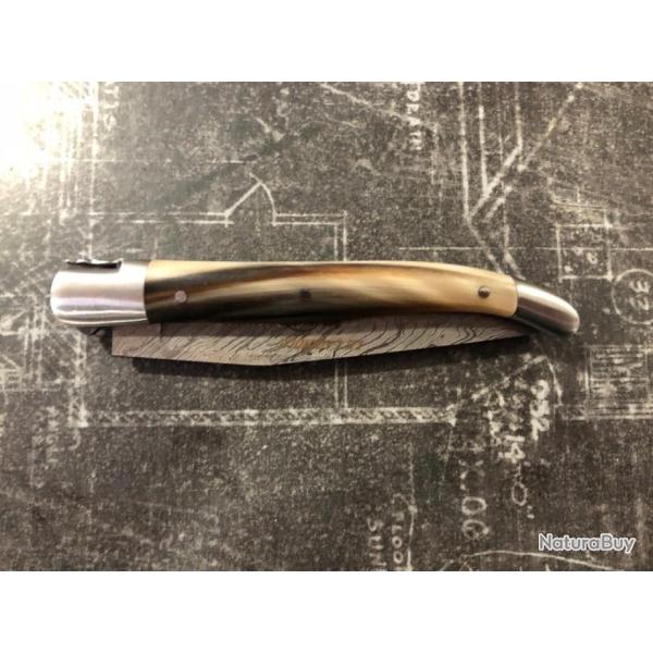 LAGUIOLE CORNE BLONDE ET DAMAS