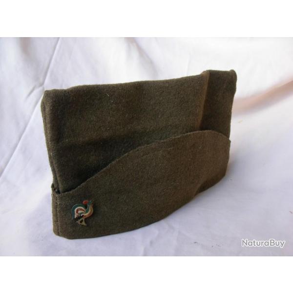 WW2/PREWAR FRANCE CALOT BONNET DE POLICE M18 DE LIB�RATION AVEC BROCHE COQ BBR