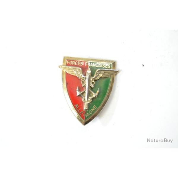 Insigne Forces Fran�aises en ALLEMAGNE Andor dos losang� sans marquage