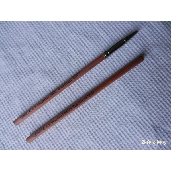 lot de deux anciens crayons de papier vintage J.S. Staedtler
