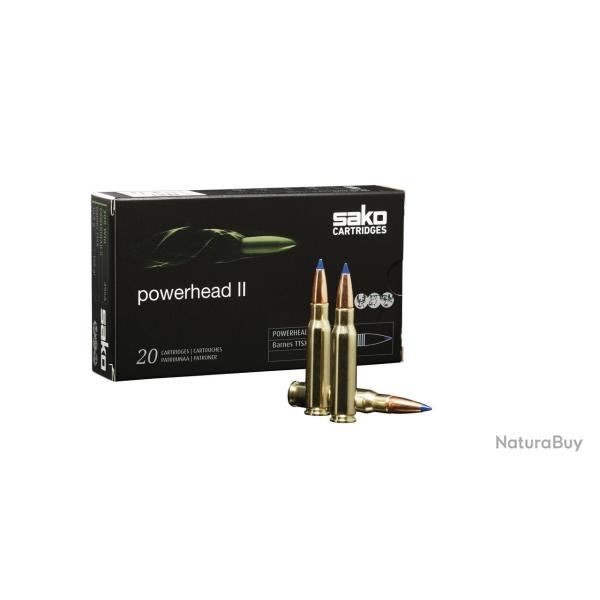 Cartouche Sako Cal.8X57 JS Powerhead II TXM 10.4G 160GR