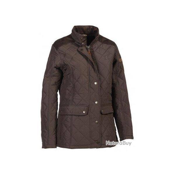 Veste matelass�e femme Edinburgh marron PERCUSSION