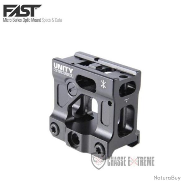 Montage FAST Unity Tactical Fast Noir pour Aimpoint Micro