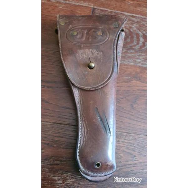 Etui holster  Colt 45 1911 WW1 Warren Leather G.W.S. Goods Co 1917 modifi indo algrie  WW2