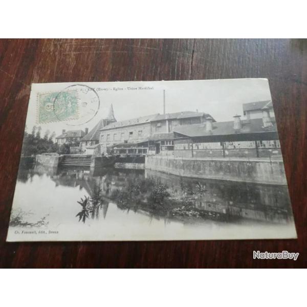 CP  Dpt  27  EZY  EGLISE  USINE MARECHAL