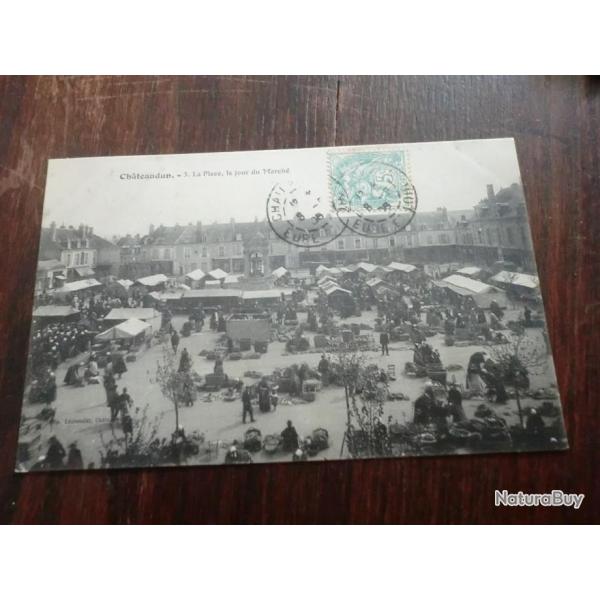 CP  Dpt  27  CHATEAUDUN  LE JOUR DU march�s