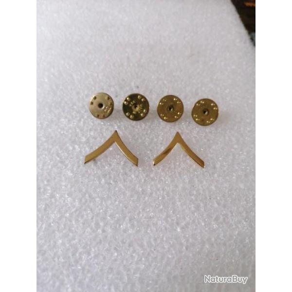 Lot de grades arm�e us PRIVATE FIRST CLASS OR ORIGINAL