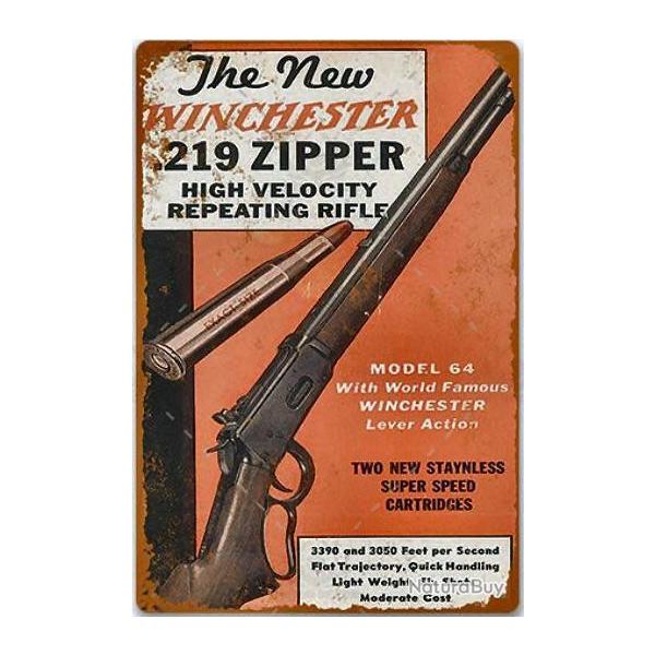 PLAQUE METAL NEW WINCHESTER MODEL 64