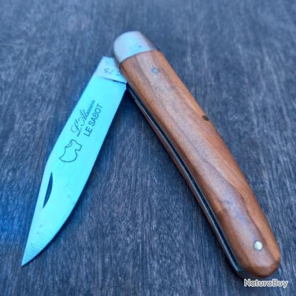 Couteau MASSU L ALSACIEN par LE SABOT Manche en Bois de OLIVIER