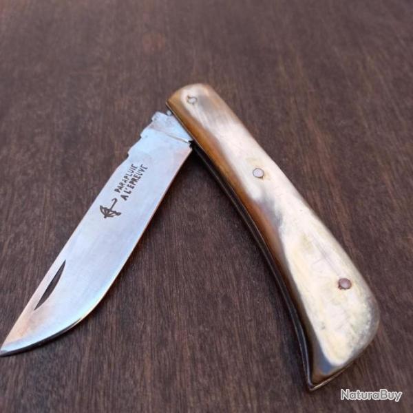 Couteau R�gional LE MINEUR PARAPLUIE � L �PREUVE Manche en Corne
