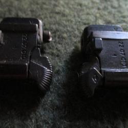 Differentes pieces de montage pivorant Steyr avec colliers 25,6 ou &agrave; rail