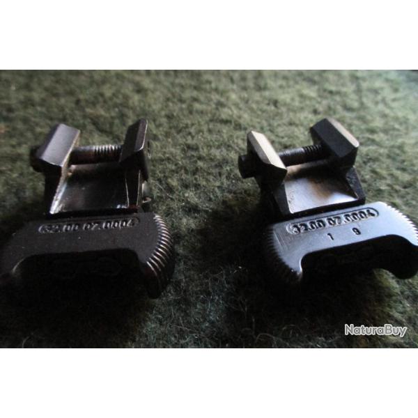 Differentes pieces de montage pivorant Steyr avec colliers 25,6 ou � rail