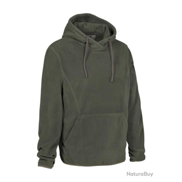 Sweat shirt poalire Percussion � capuche Kaki