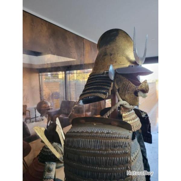 Japan Antique Eboshi Yoroi set armure royal de Busho / Shogun